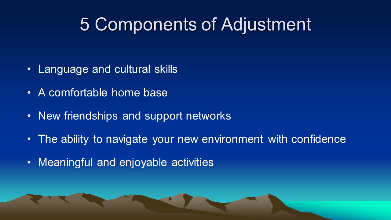 5 Components of Adjustment